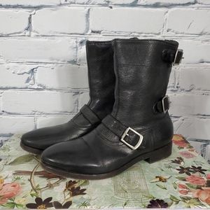 Paul Smith Black Leather Biker Boots